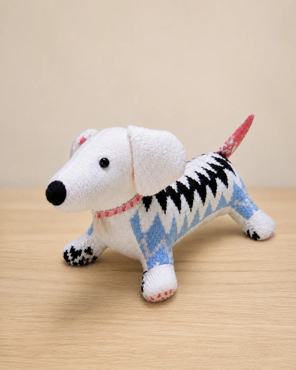 A finished handmade keepsake created from treasured clothing