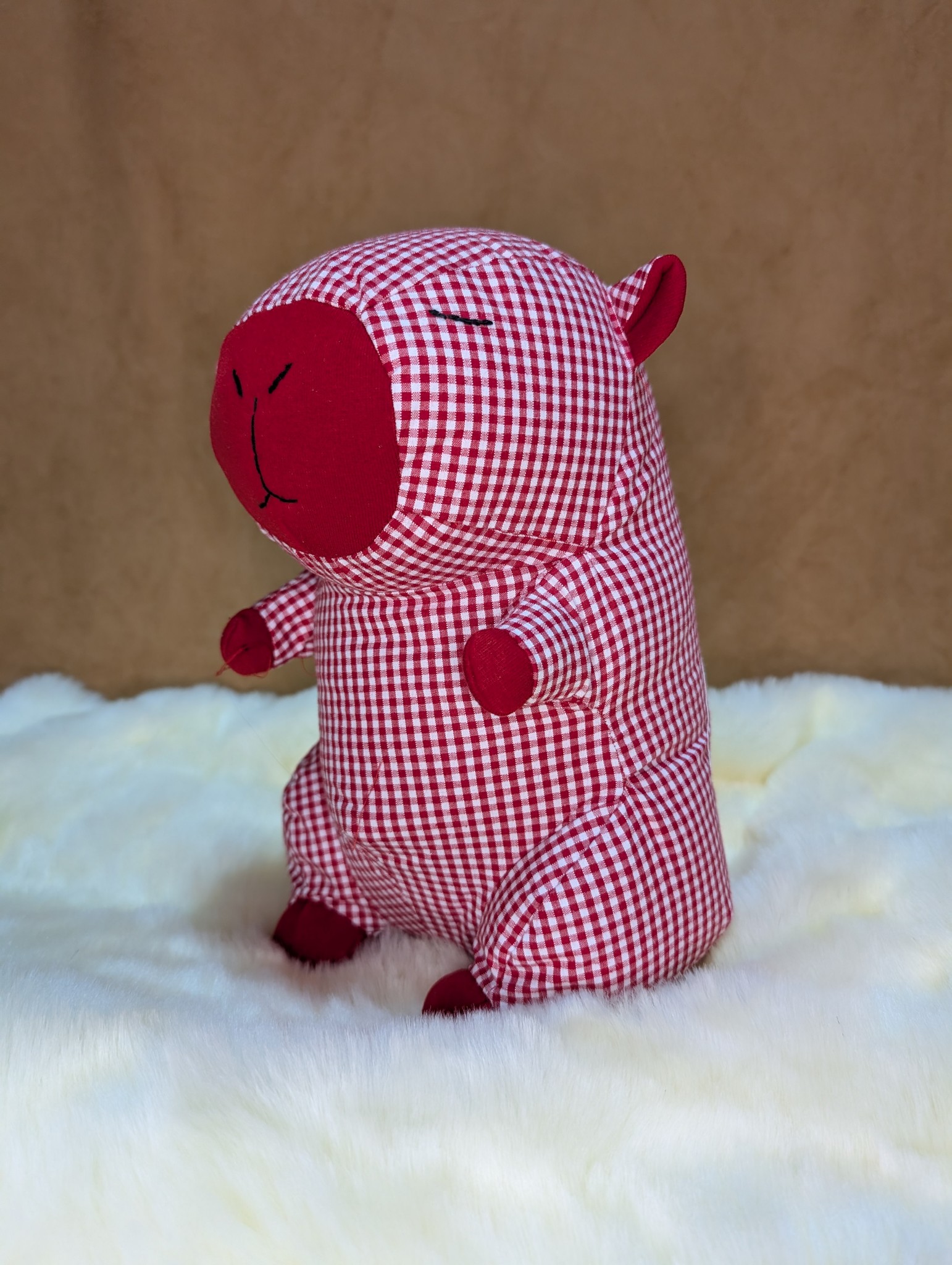 Capybara handmade from treasured clothing
